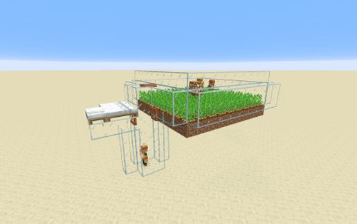 LogicalGeekBoy's Villager Breeder Hall 1.17 (Litematica) schematic - building