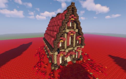 Nether Fantasy Library schematic - building