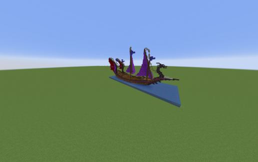 Dark Elf Ship schematic - building