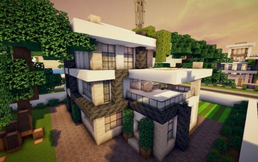 Small Modern House schematic - building