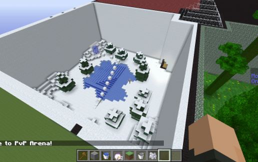 PvP Arena with 4 Biome schematic - building