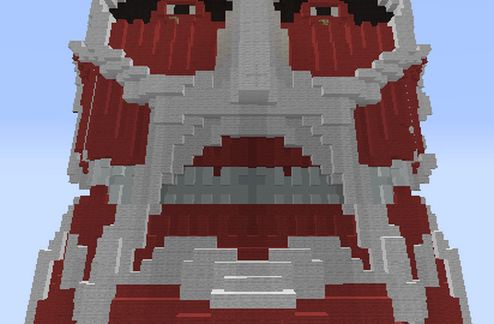Attack on Titan Colossal Titan head schematic - building