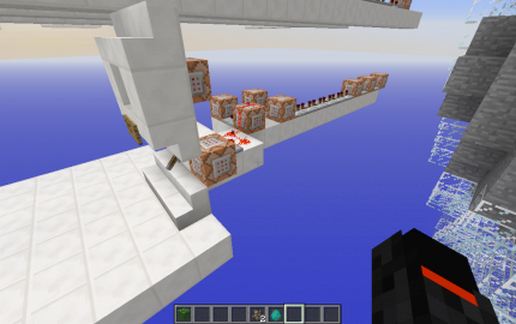 CommandBlock Lightning storm sistem schematic - building