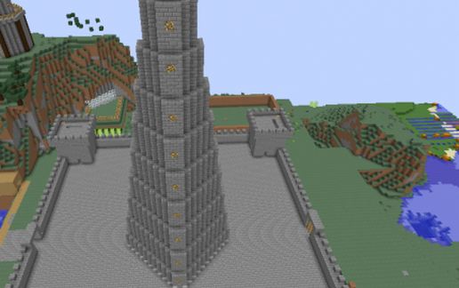 Hidden Temple under Spire schematic - building