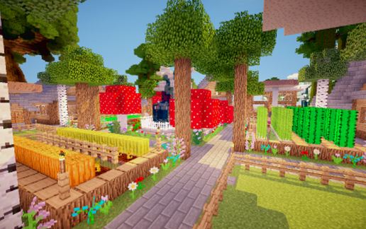 Village with Spawners schematic - building