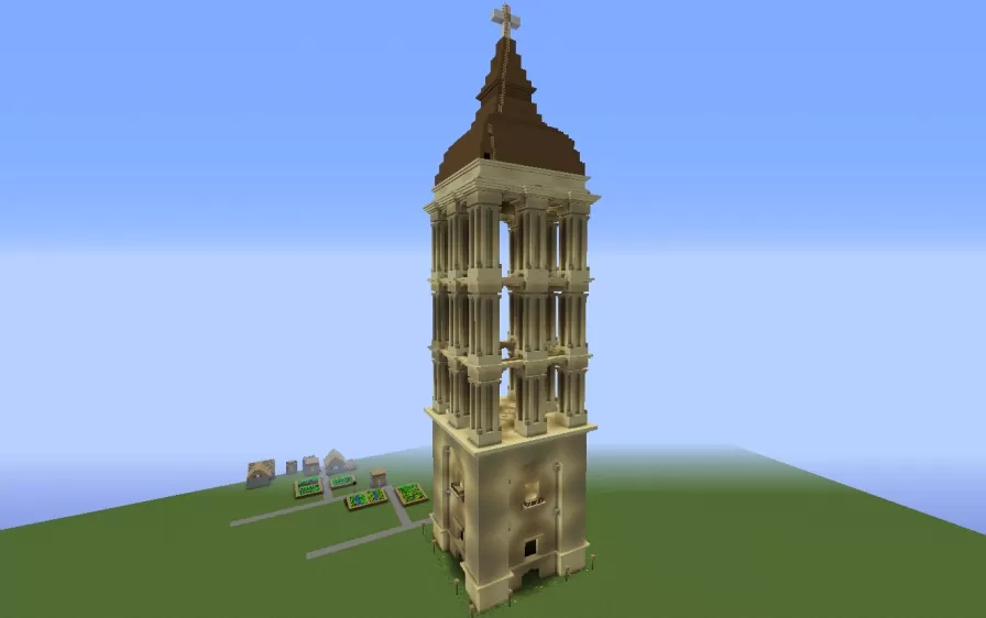 Saltillo Cathedral Tower schematic - building