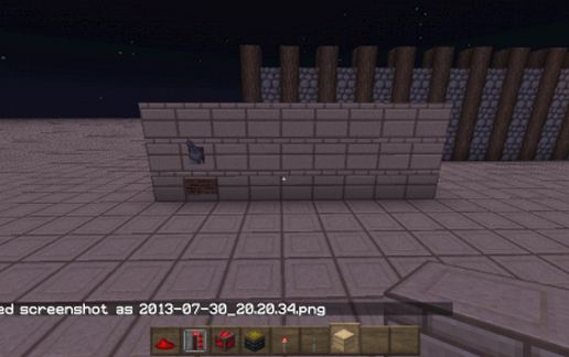 completely hidden redstone door schematic - building