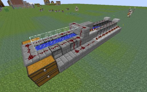Auto TNT Cannon schematic - building