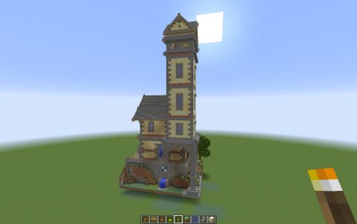 Coffin Lodge Tower House schematic - building
