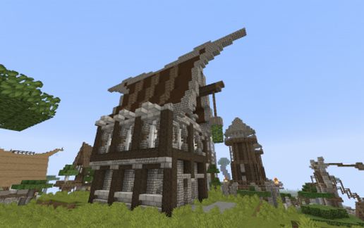 Nordic Medieval house schematic - building