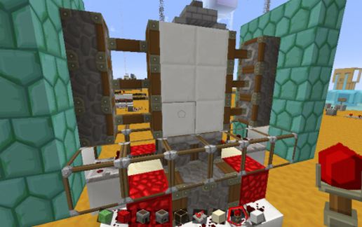Elykdez's Torch Activated 2X3 Door schematic - building