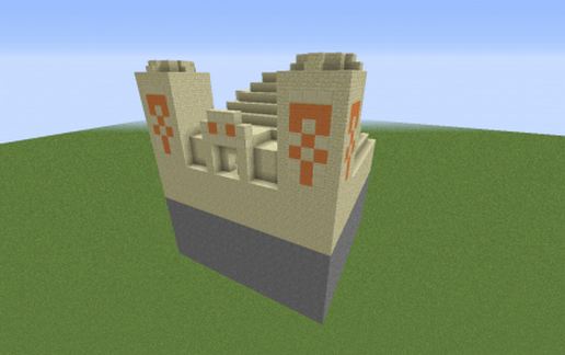 Default Desert Temple (Facing East): schematic - building