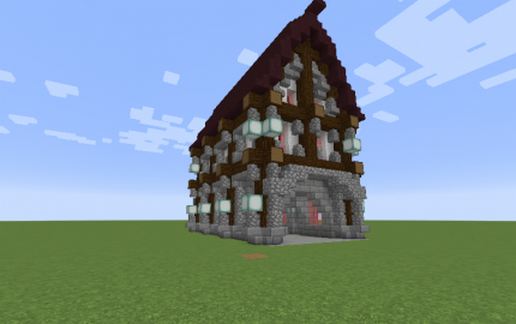 medieval house schematic - building