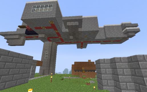 Floating Sky Fortress schematic - building