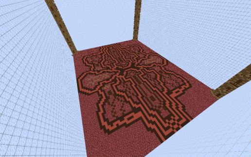Nether PvP map arena schematic - building
