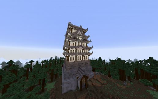Japanese Style Castle schematic - building