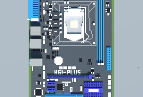 Intel H61-PLUS (ASUS) schematic - building