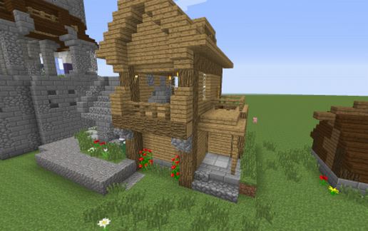 house with a workshop schematic - building