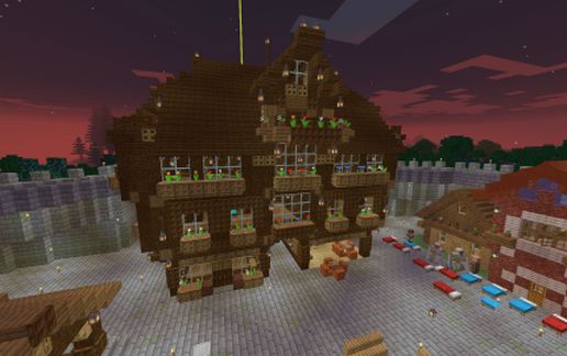 Medieval Tavern and Cafe 1.14+ schematic - building