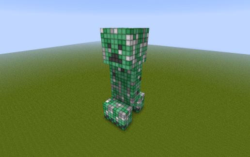 Creeper Statue schematic - building