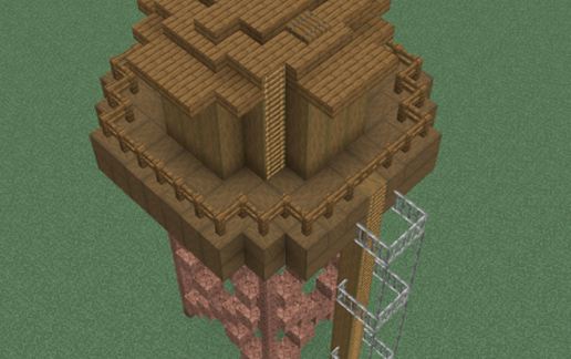 Old Rustic Water Tower schematic - building