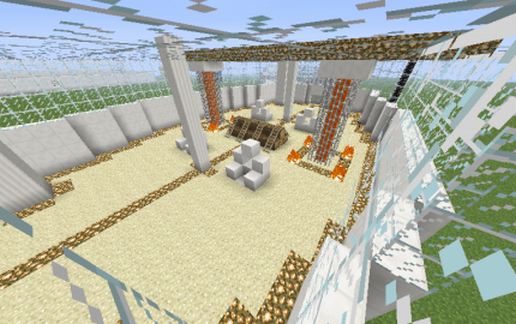 1 V 1 PVP arena schematic - building