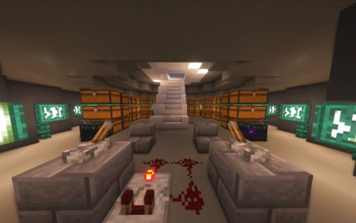UFO Storage Room schematic - building