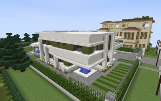 Modern house schematic - building