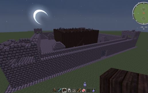 Ancient Vitrus Fortress schematic - building