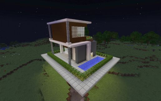 modern house schematic - building