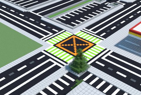 Intersection Road schematic - building