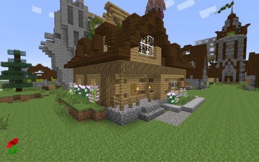 rich village house schematic - building