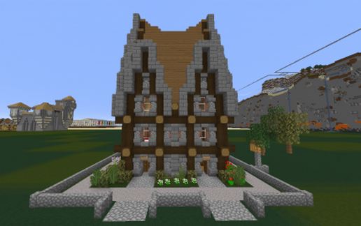 Middle Ages tavern schematic - building