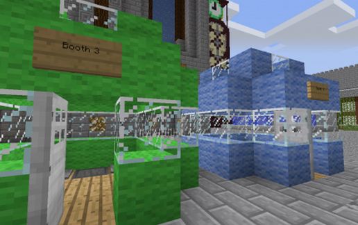Trading booth schematic - building