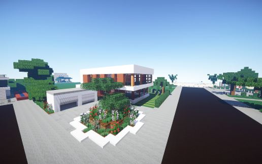 Modern house schematic - building