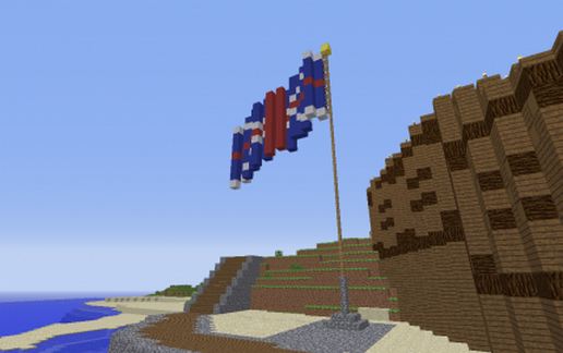 Union Jack Flag schematic - building