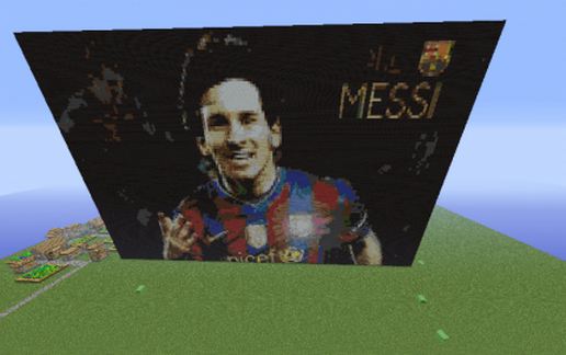 Messi F.C Barcelona schematic - building