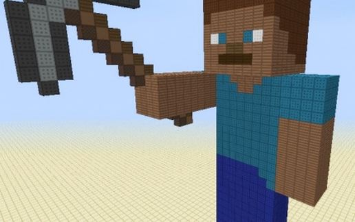 Steve the miner statue schematic - building
