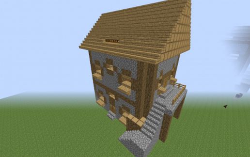 Little medieval house schematic - building