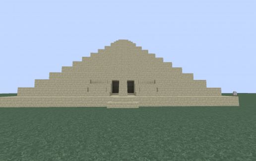 Empty pyramid schematic - building