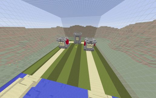 Clash Royal 1vs1 Arena schematic - building