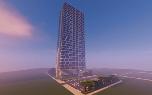 Modern appartments building (non furnished) schematic - building