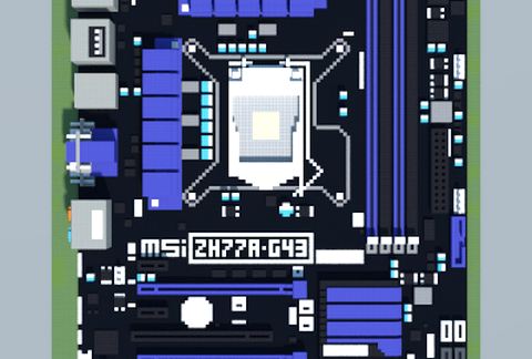 Intel ZH77A-G43 (MSI) schematic - building