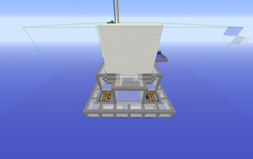 Mob Grinder and Iron Golem Sell Portal farm schematic - building