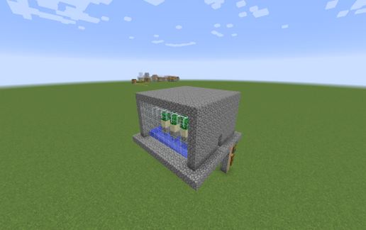 Automatic cactus farm schematic - building