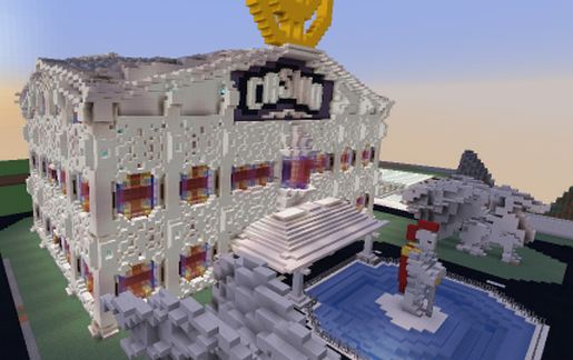 Minecraft Casino / Mansion schematic - building