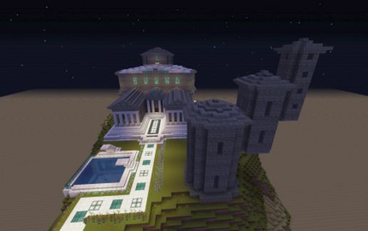 Mansion on a Ridge schematic - building
