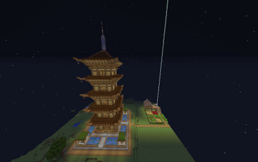 Japanese temple schematic - building