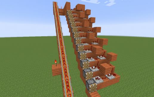 1.7 piston minecart escalator schematic - building