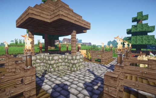 Small medieval garden schematic - building